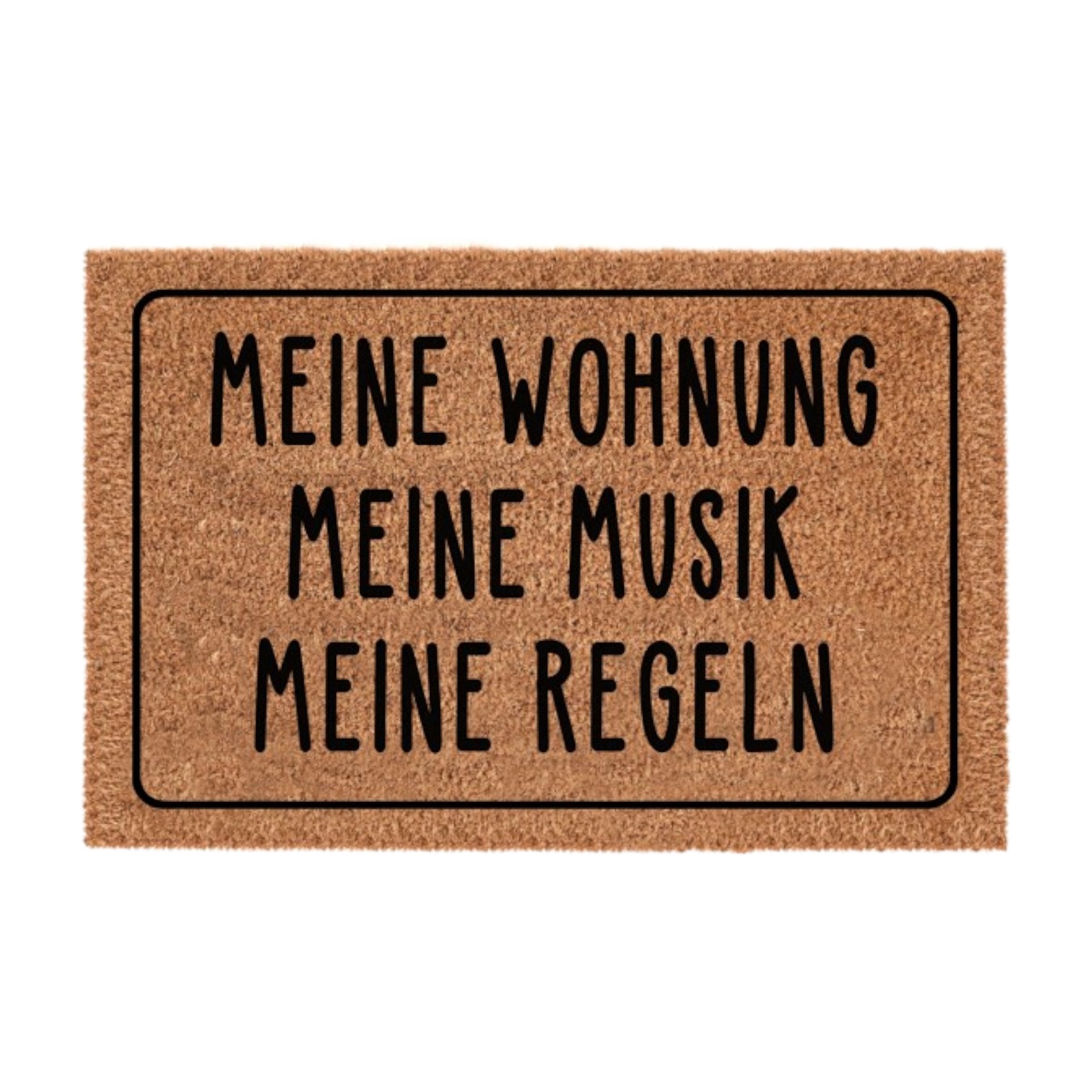 Darstellung von Fußmatte Meine Wohung, Meine Musik, Meine Regeln