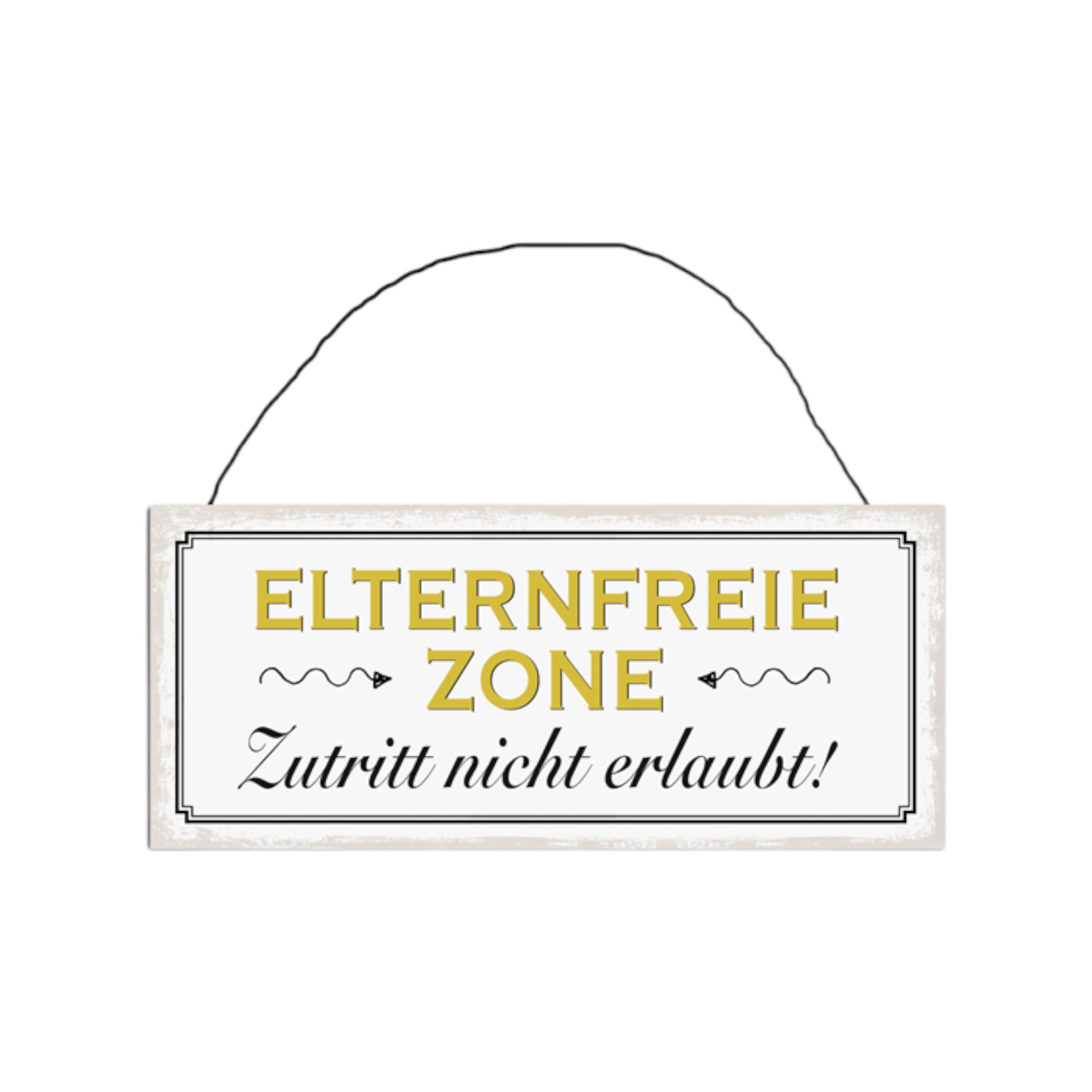 Darstellung von Schild Elternfreie Zone Zutritt nicht erlaubt !