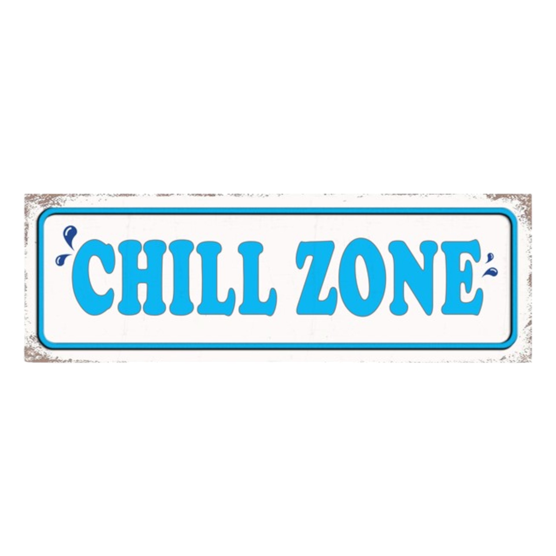 Darstellung von UV Schild Chill Zone