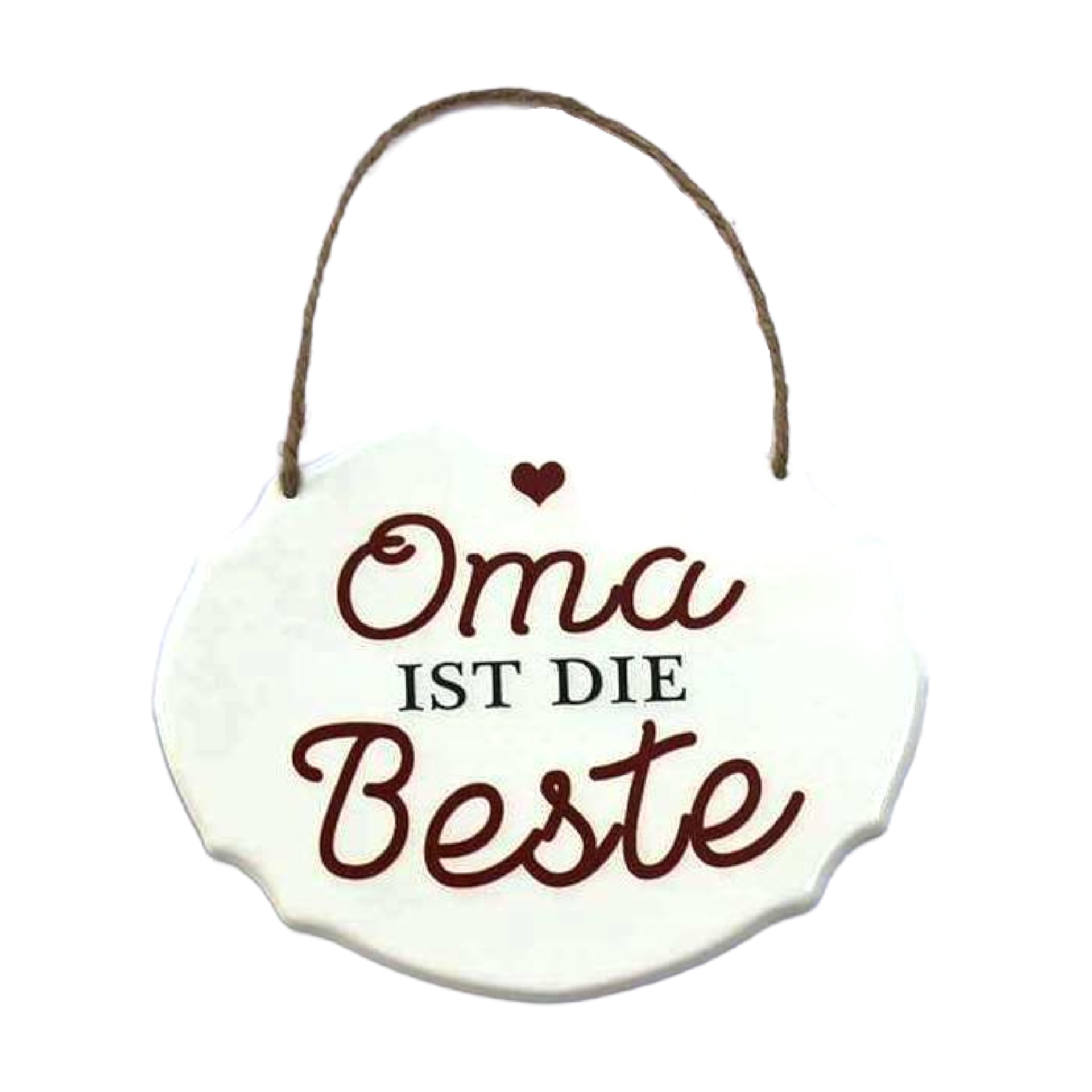 Darstellung von UV-Schild „Oma istdie Beste“ 18x14,5 cm