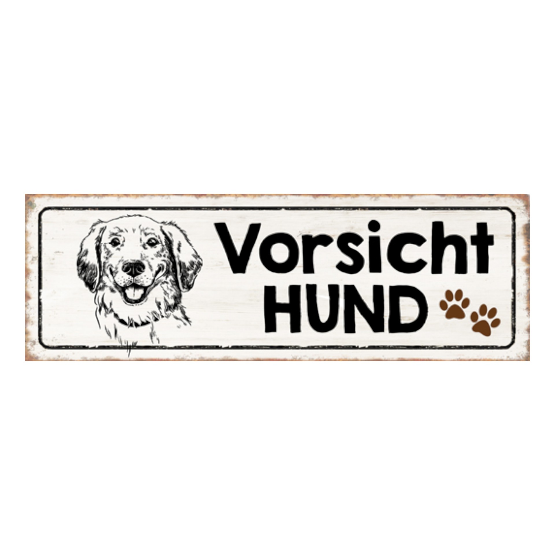 Darstellung von Schild Vorsicht Hund