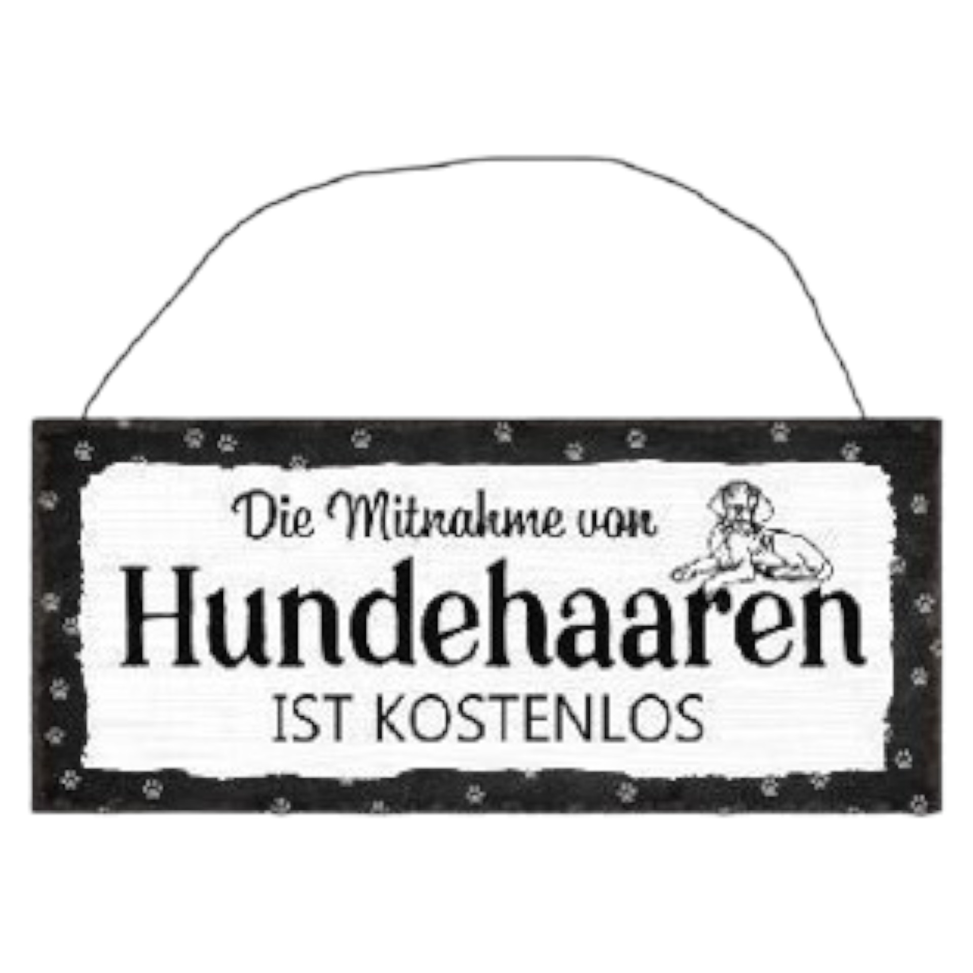 Darstellung von UV Schild „die Mitnahme von Hundehaaren...