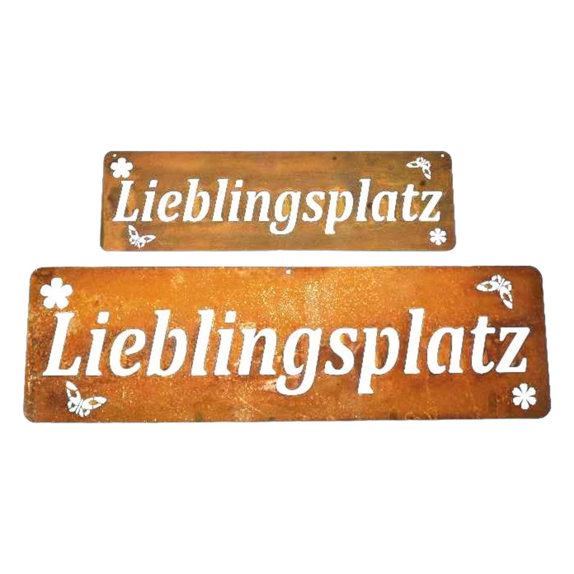 Darstellung von Tafel Lieblingsplatz  gross zum Hängen, 50x15 cm