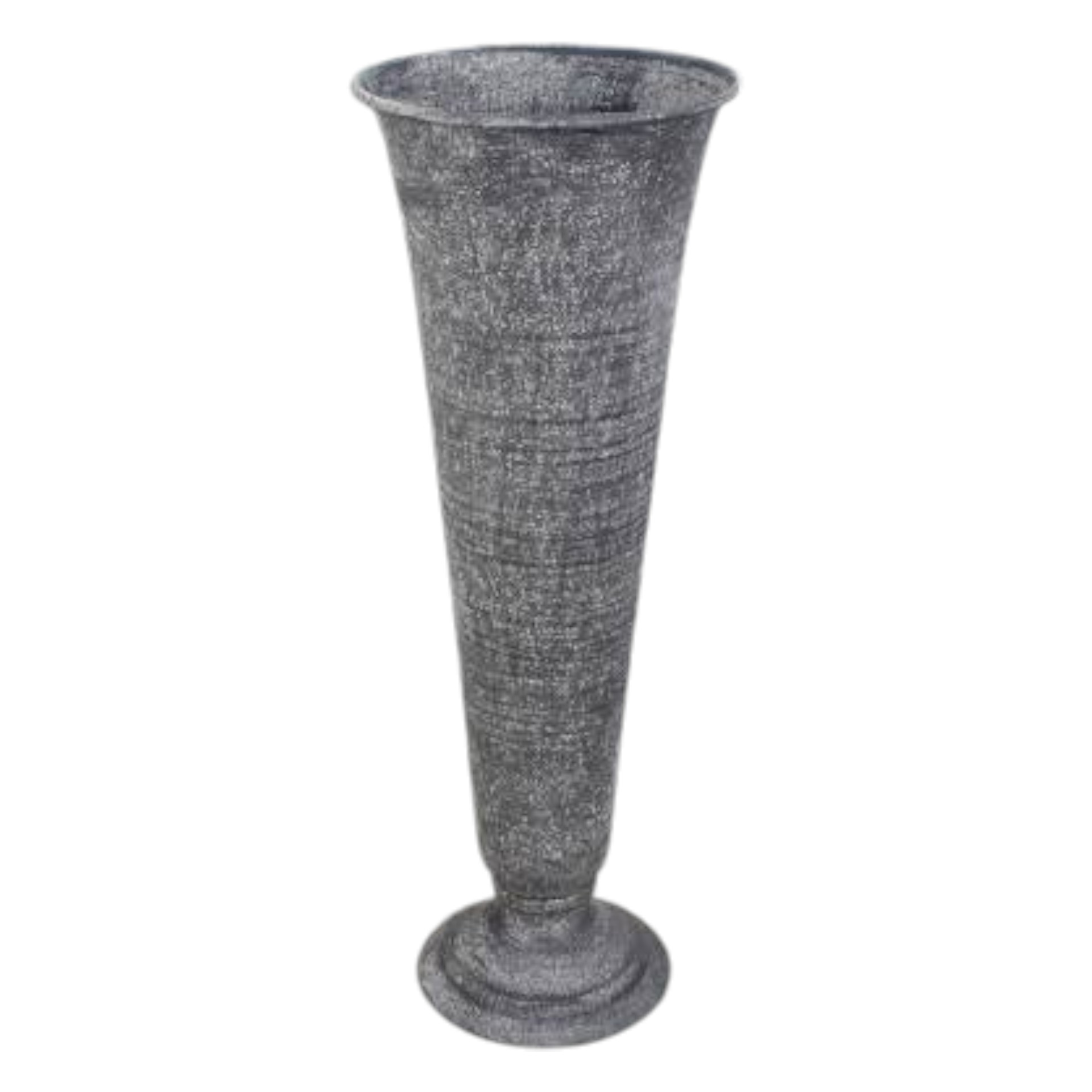 Darstellung von Metallvase rund schlank h= 34 cm