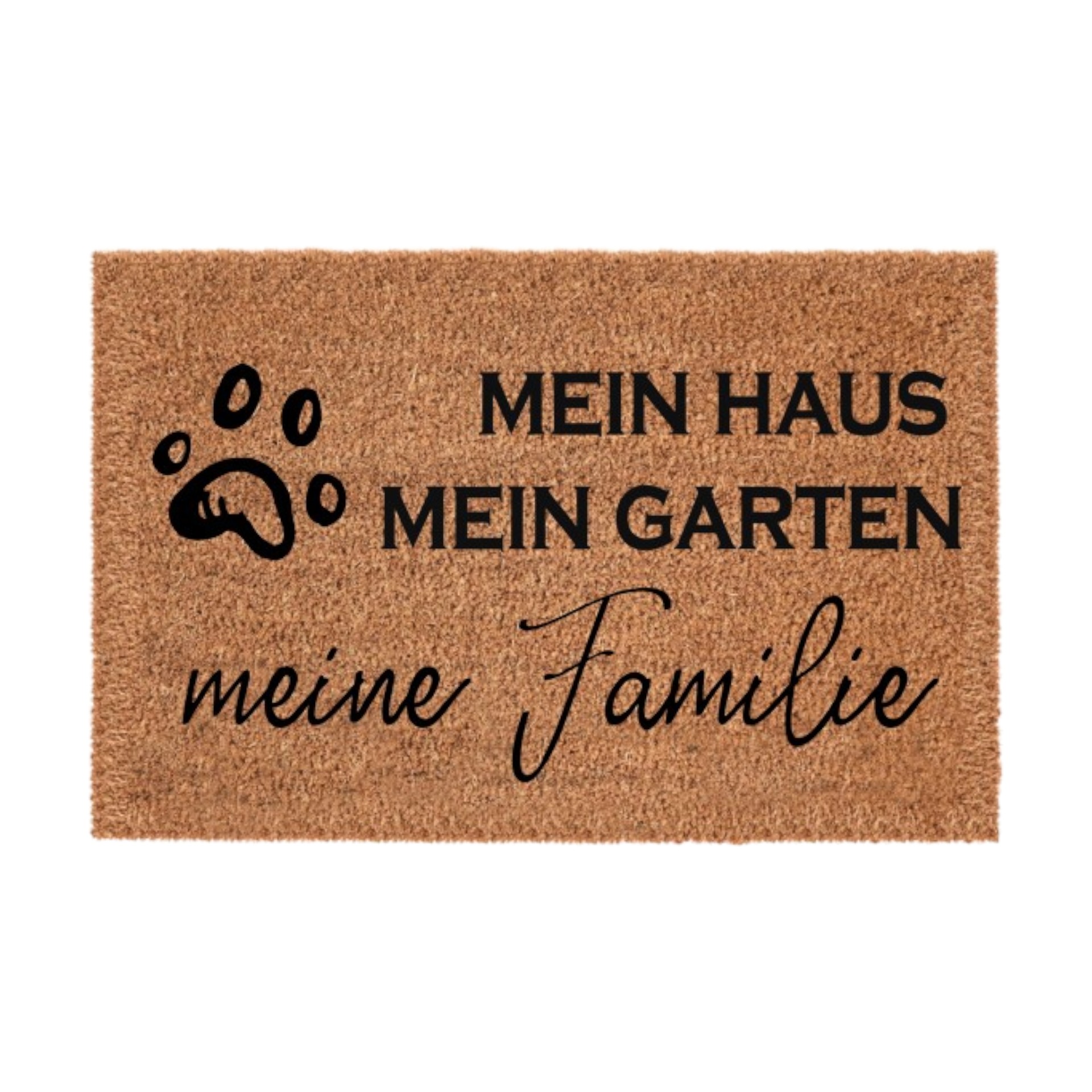 Darstellung von Fußmatte Mein Haus, Mein Garten, meine Familie