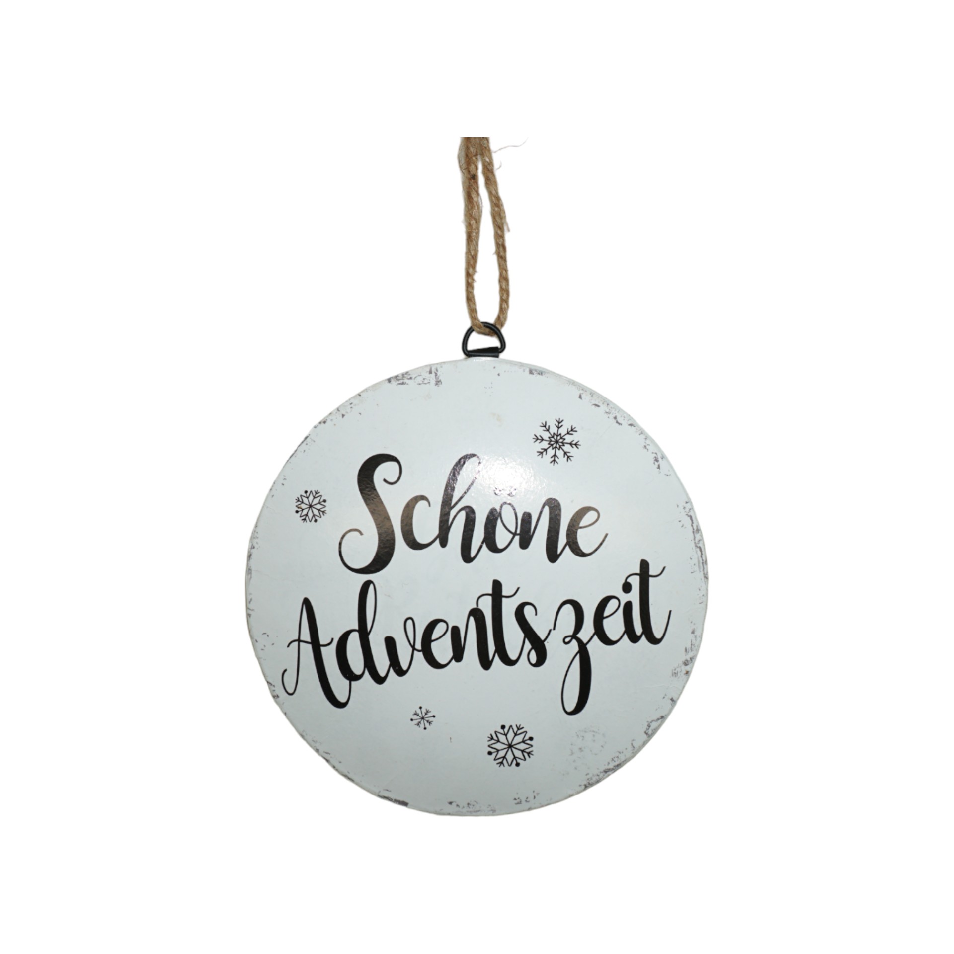 Darstellung von Metallschild Schöne Adventszeit z. Hängen