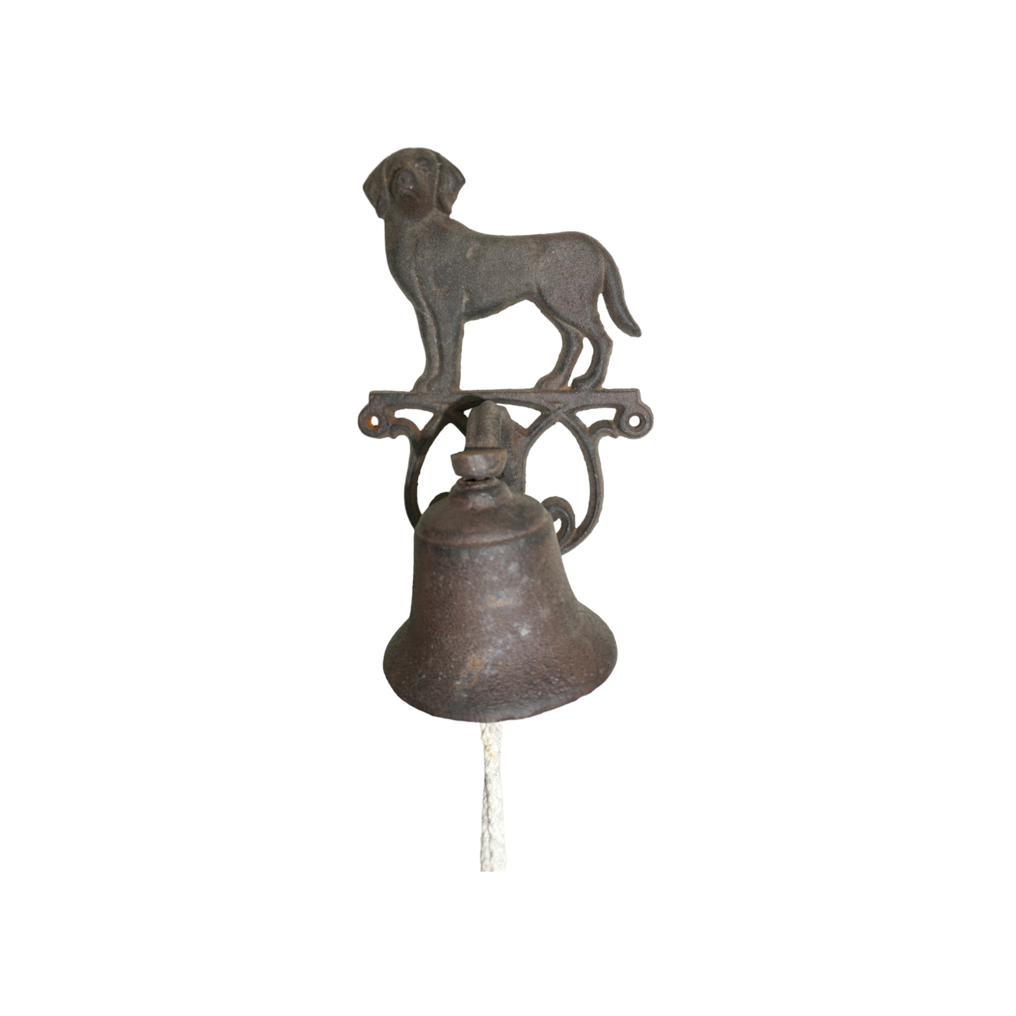 Darstellung von Türglocke Hund, braun, 13,5x13,5x24,5 cm