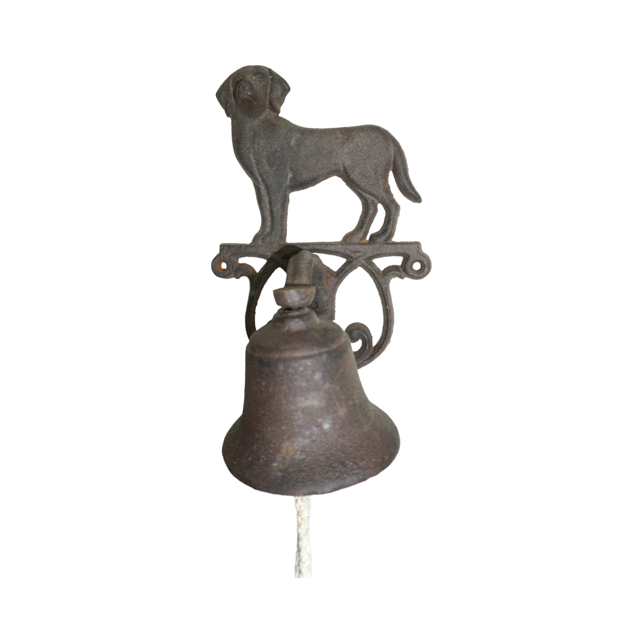 Darstellung von Türglocke Hund, braun, 13,5x13,5x24,5 cm