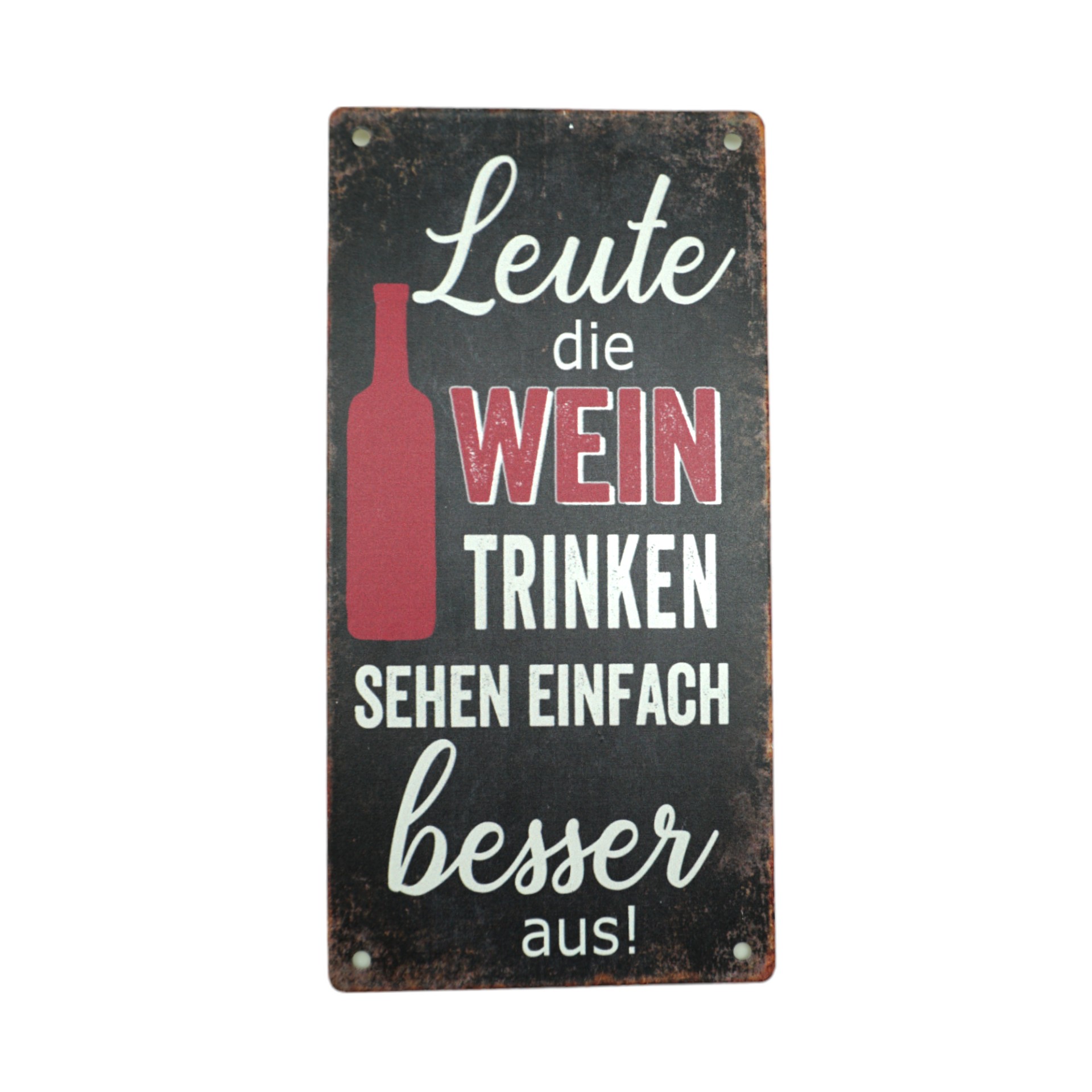 Darstellung von Schild - Leute die Wein trinken sehen...