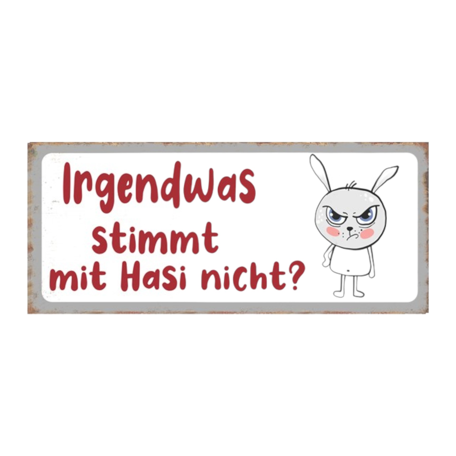 Darstellung von Schild irgendetwas stimmt mit...