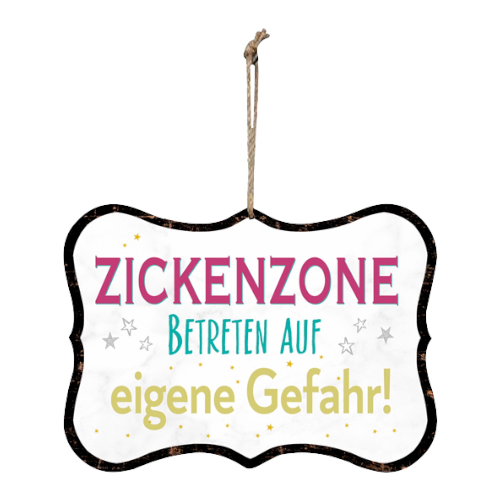 Darstellung von Schild Zickenzone